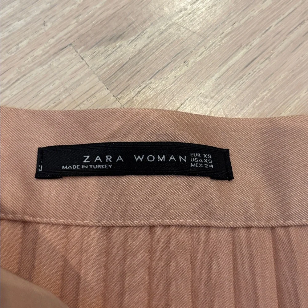 Zara Rose A-Line Pleated Skirt - Picture 4 of 4